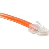 ENET C5E-OR-NB-14-ENC Cat5e Orange 14 Foot Non-Booted (No Boot) (UTP) High-Quality Network Patch Cable RJ45 to RJ45 - 14Ft