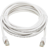 Tripp Lite N262AB-020-WH Safe-IT Cat6a 10G Snagless Antibacterial S/FTP Ethernet Cable (RJ45 M/M) PoE White 20 ft. (6.09 m)