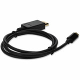 AddOn USBC2DPMM6F 6ft USB 3.1 (C) Male to DisplayPort Male Black Cable