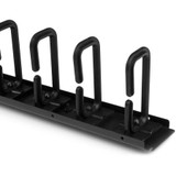 StarTech Vertical Cable Organizer with D-Ring Hooks - Vertical Cable Management Panel - 40U - 6 ft.