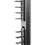 StarTech Vertical Cable Organizer with D-Ring Hooks - Vertical Cable Management Panel - 40U - 6 ft.