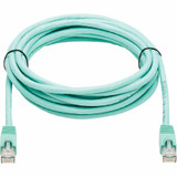 Tripp Lite N261-014-AQ Cat6a 10G Snagless UTP Ethernet Cable (RJ45 M/M) Aqua 14 ft. (4.27 m)