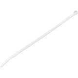 StarTech 10"(25cm) Cable Ties - 2-5/8"(68mm) Dia - 50lb(22kg) Tensile Strength - Nylon Self Locking Ties - UL Listed - 1000 Pack - White