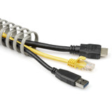 StarTech Cable Management Raceway Spine Vertebrae 1-1/8"(29mm)W x 2"(25mm)H - 20"(0.5m) length - Network Cord Hider/Wire Duct - UL Listed