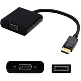 AddOn AS615AA-AO AS615AA Compatible DisplayPort 1.2 Male to VGA Female Black Adapter For Resolution Up to 1920x1200 (WUXGA)