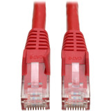 Tripp Lite N201-005-RD Cat6 Gigabit Snagless Molded (UTP) Ethernet Cable (RJ45 M/M) PoE Red 5 ft. (1.52 m)