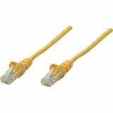 Manhattan 319805 Network Patch Cable, Cat5e, 3m, Yellow, CCA, U/UTP, PVC, RJ45, Gold Plated Contacts, Snagless, Booted, Lifetime Warranty, Polybag