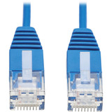 Tripp Lite N261-UR05-BL Cat6a 10G Certified Molded Ultra-Slim UTP Ethernet Cable (RJ45 M/M), Blue, 5 ft.