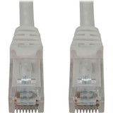 Tripp Lite N261-06N-WH Cat6a 10G Snagless Molded UTP Ethernet Cable (RJ45 M/M), PoE, White, 6 in. (15 cm)