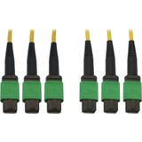 Tripp Lite N392B-10M-3X8AP 40/100G Singlemode 9/125 OS2 Fiber Optic Cable (3x8F MTP/MPO-APC F/F) LSZH Yellow 10 m (32.8 ft.)