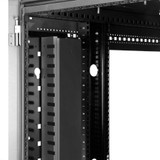 StarTech Vertical Cable Organizer with Finger Ducts - Vertical Cable Management Panel - Rack-Mount Cable Raceway - 20U - 3 ft.