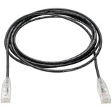 Tripp Lite N201-S15-BK Cat6 Gigabit Snagless Slim UTP Ethernet Cable (RJ45 M/M) PoE Black 15 ft. (4.57 m)