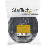 StarTech Hook-and-Loop Cable Management Tie - 25 ft. Roll - Black - Cut-to-Size Cable Wrap / Straps