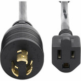 StarTech.com 1ft (30cm) Heavy Duty Power Cord, Twist-Lock NEMA L5-15P to NEMA 5-15R, 15A 125V, 14AWG, UL Listed Components