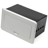 StarTech Conference Table Connectivity Box for A/V - USB Charging - LAN - HDMI / VGA / DisplayPort Inputs - HDMI Output - 4K