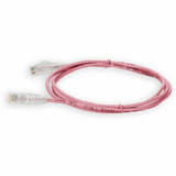 AddOn ADD-1FSLCAT6-PK 1ft RJ-45 (Male) to RJ-45 (Male) Straight Pink Cat6 STP PVC Copper Patch Cable