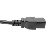 Tripp Lite Power Cord C19 to C14 Heavy-Duty 15A 250V 14 AWG 4 ft. (1.22 m) Black