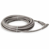 AddOn ADD-40FCAT6A-GY 40ft RJ-45 (Male) to RJ-45 (Male) Snagless Gray Cat6A UTP PVC Copper Patch Cable