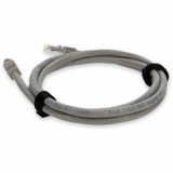 AddOn ADD-4FCAT6A-GY 4ft RJ-45 (Male) to RJ-45 (Male) Straight Gray Cat6A UTP PVC Copper Patch Cable
