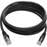 Tripp Lite N201-008-BK Cat6 Gigabit Snagless Molded (UTP) Ethernet Cable (RJ45 M/M) PoE Black 8 ft. (2.43 m)