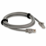 AddOn ADD-5FCAT6A-GY 5ft RJ-45 (Male) to RJ-45 (Male) Straight Gray Cat6A UTP PVC Copper Patch Cable