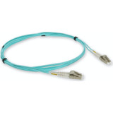 AddOn ADD-LC-LC-0-3M5OM3 0.3m LC (Male) to LC (Male) Aqua OM3 Duplex Fiber OFNR (Riser-Rated) Patch Cable