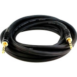 Monoprice 4795 15ft Premier Series 1/4-inch (TRS) Male to Male 16AWG Cable (Gold Plated)