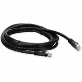 AddOn ADD-1FCAT6-BK 1ft RJ-45 (Male) to RJ-45 (Male) Straight Black Cat6 UTP PVC Copper Patch Cable