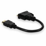 AddOn HDMI2DVID-5PK 5PK HDMI 1.3 Male to DVI-D Dual Link (24+1 pin) Female Black Adapters For Resolution Up to 2560x1600 (WQXGA)