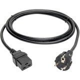 Tripp Lite 8ft 2-Prong Computer Power Cord European Cable C19 to SCHUKO CEE 7/7 Plug 16A 8'