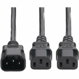 StarTech.com 6ft (1.8m) Power Cord Splitter, IEC 60320 C14 to 2x C13 AC Power Cable, 10A 250V, 18AWG, UL Listed Components