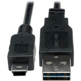 Tripp Lite UR030-001 Universal Reversible USB 2.0 Converter Adapter Cable (Reversible A to 5Pin Mini B M/M) 1 ft. (0.31 m)