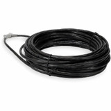 AddOn ADD-50FCAT6AS-BK 50ft RJ-45 (Male) to RJ-45 (Male) Shielded Straight Black Cat6A STP PVC Copper Patch Cable