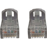 Tripp Lite N261-003-GY Cat6a 10G Snagless Molded UTP Ethernet Cable (RJ45 M/M), PoE, Gray, 3 ft. (0.9 m)