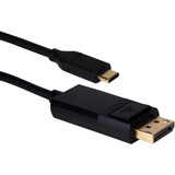 QVS USBCDP-06 6ft USB-C / Thunderbolt 3 to DisplayPort UltraHD 4K/60Hz Video Converter Cable