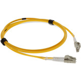 AddOn ADD-LC-LC-5M5OM4-YW 5m LC (Male) to LC (Male) Yellow OM4 Duplex Fiber OFNR (Riser-Rated) Patch Cable