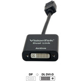 VisionTek 900639 DisplayPort to DL DVI-D Active Adapter (M/F)