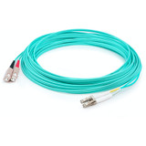 AddOn ADD-SC-LC-1M5OM4P 1m LC (Male) to SC (Male) Straight Aqua OM4 Duplex Plenum Fiber Patch Cable