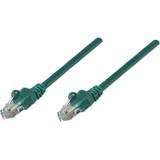 Manhattan 318945 Network Patch Cable, Cat5e, 1m, Green, CCA, U/UTP, PVC, RJ45, Gold Plated Contacts, Snagless, Booted, Lifetime Warranty, Polybag