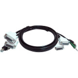 Black Box SKVMCBL-2DVI-10TAA Secure KVM Cable - Each end (1) USB, (1) or (2) Dual-Link DVI, (1) 3.5mm Audio