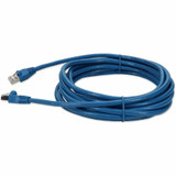 AddOn ADD-11FCAT6AS-BE 11ft RJ-45 (Male) to RJ-45 (Male) Blue Cat6A Straight Shielded Twisted Pair PVC Copper Patch Cable