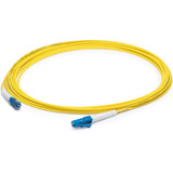 AddOn ADD-LC-LC-1MS9SMF-TAA 1m LC (Male) to LC (Male) Yellow OS2 Simplex Fiber TAA Compliant OFNR (Riser-Rated) Patch Cable