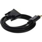 AddOn DISPORT2DVI10F-5PK 5PK 10ft DisplayPort 1.2 Male to DVI-D Dual Link (24+1 pin) Male Black Cables Which Requires DP++ For Resolution Up to 2560x1600 (WQXGA)