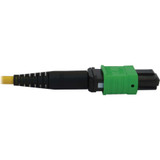 Tripp Lite N390-02M-4S-AP 40/100/400G Singlemode 9/125 OS2 Breakout Fiber Optic Cable (12F MTP/MPO-APC to 4x Duplex SN-UPC F/M), LSZH, Yellow, 2 m (6.6 ft.)