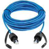 Tripp Lite N200P-033BL-IND Industrial Cat6 UTP Ethernet Cable (RJ45 M/M) 100W PoE CMR-LP IP68 Blue 33 ft. (10.05 m)