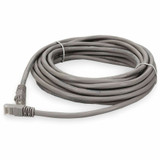 AddOn ADD-25FCAT6-GY 25ft RJ-45 (Male) to RJ-45 (Male) Straight Gray Cat6 UTP PVC Copper Patch Cable