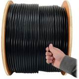 Tripp Lite N222-01K-BK Cat6 Gigabit Solid Core UTP PVC Bulk Ethernet Cable Black 1000 ft. (304.8 m) TAA