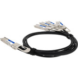 AddOn QDD-4QSFP28-400-CU2-5M-AO Twinaxial Network Cable