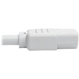 Tripp Lite PDU Power Cord C13 to C14 10A 250V 18 AWG 6 ft. (1.83 m) White