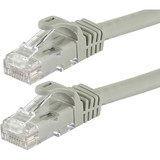 Monoprice 11375 FLEXboot Series Cat6 24AWG UTP Ethernet Network Patch Cable, 75ft Gray